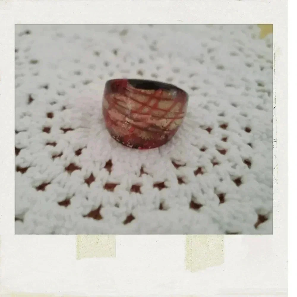 ✨BOGO FREE✨ Bohemian Southwestern Brown Shimmery Blown Glass Acrylic Ring